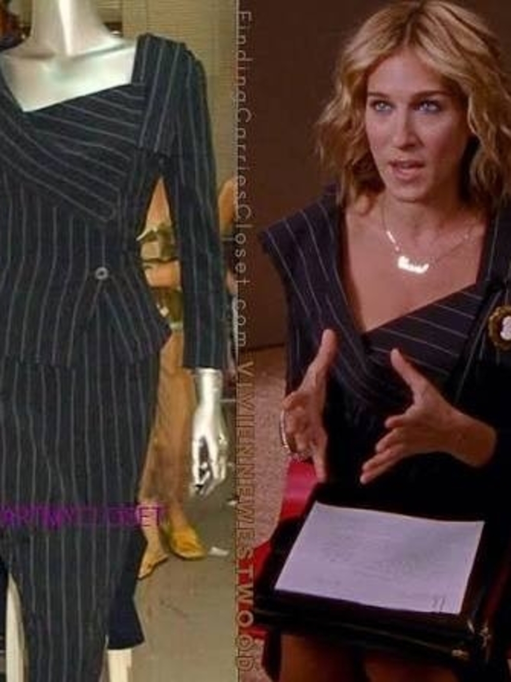Vivienne Westwood Pinstripe Suit Blazer And Skirt Vintage Collectors Item